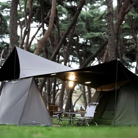 셀러허브 스포츠레저 블루폴 캠핑 캠버 돔 텐트+옥타 타프+스토리지 스크린 풀세트