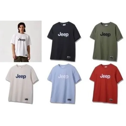 지프 Jeep 지프 시그니처 빅로고 면 반팔티7_JP20917SG