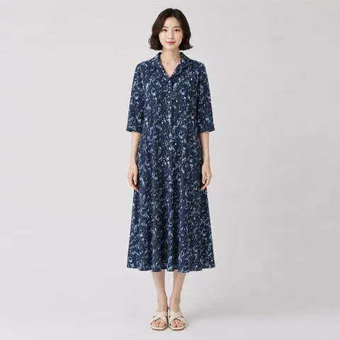 패션플러스 [조순희] 프린티드 시어서커 원피스(JOMO228)SC
