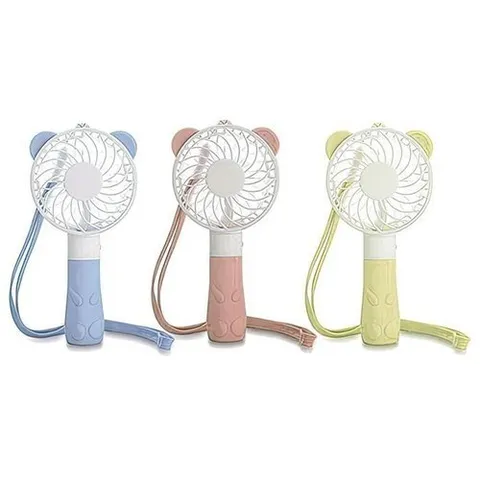 셀러허브 1 [XBHLI455]곰돌이 목걸이줄 휴대용 미니 핸디 핸드 선풍기