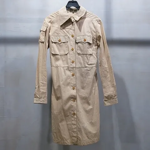[비비안웨스트우드]고이비토 중고명품 Vivienne_Westwood (비비안 웨스트우드) 베이지 컬러 롱 셔츠 원피스