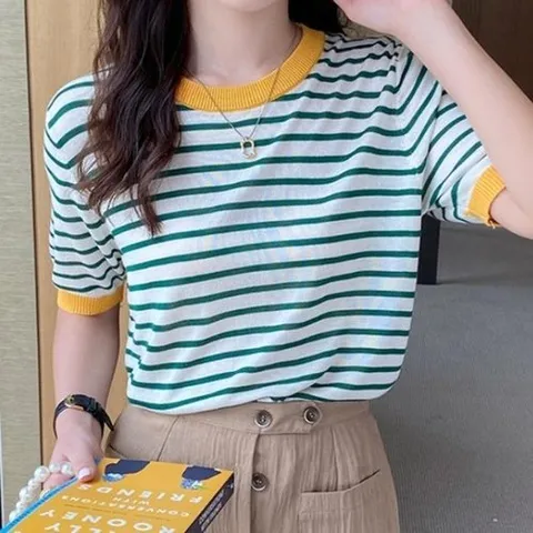 셀러허브 패션 리아 마린 스트라이프 니트 HES_1009845 (51050018)