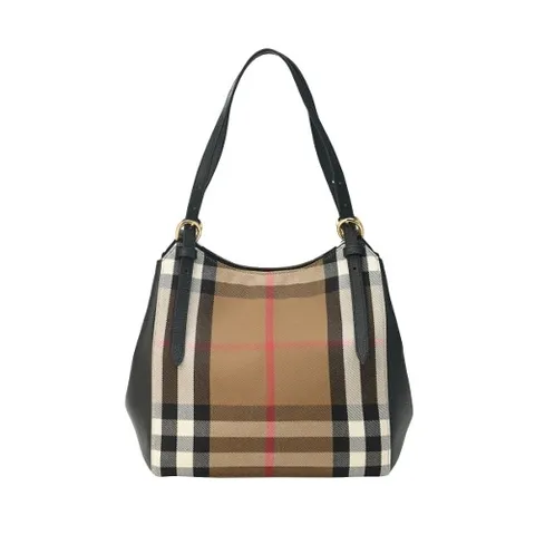 Burberry 버버리 캔터비 체크 레더 토트백