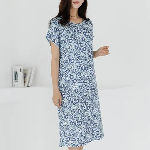 데드라 ~100size패턴반팔풍기포인견원피스 OPE3016_P394634635