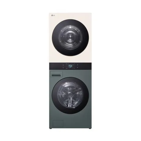 LG전자 LG 트롬 AI 오브제컬렉션 워시타워 WA2525GEHF 세탁25kg 건조25kg (그린/베이지) 전국무료배송