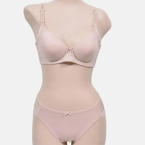 오티마트 여성 노와이어 A컵 브라팬티세트