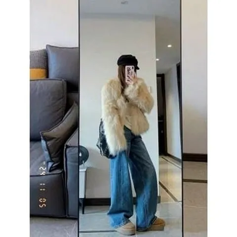 엄지척 플리스 URS2408890 숏패딩 여성구스패딩 구스패딩 야20341072667501