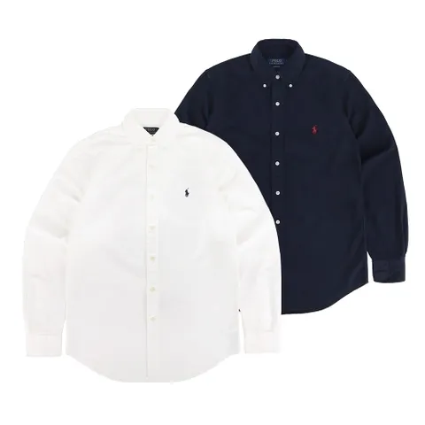 폴로 랄프로렌 클래식 핏 가먼트다이 옥스포드 셔츠 택1 PO-MS7