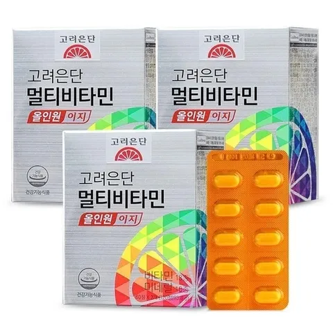 고려은단 고려은단 멀티비타민 올인원 이지 120정 3개 종합비타민 G (45726544)