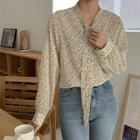 아이우먼 센세이션타이블라우스 LTQ536M502 빅사이즈_P385585273