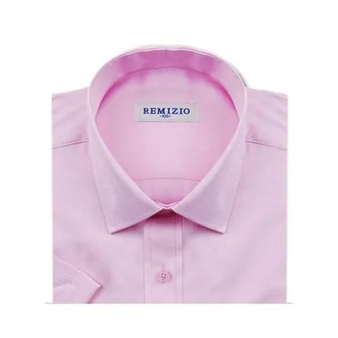 기타 반팔일반)고급텍스쳐 핑크 셔츠 (W671748)