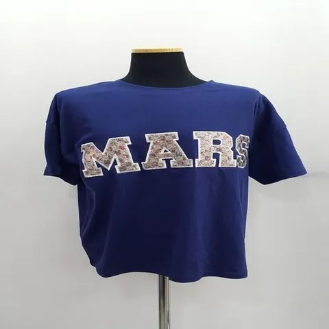 셀러허브 패션 [JHMM49PQ_51IB]S1473 스팽글로고 라운드 면 반팔티 썸머