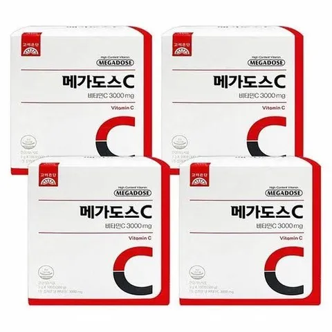 오티마트 100포 비타민C 3000 고려은단 4박스 메가도스C