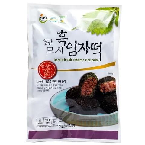 모시올 영광 두리담 흑임자모시찹쌀떡 6알 x 2봉