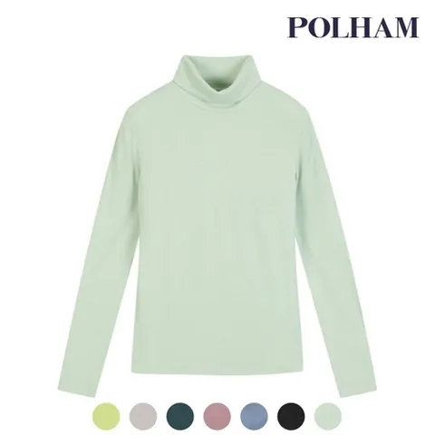 폴햄 폴햄] 여성 레이온 스판 골지 터틀넥 티셔츠 PHA4TU2110