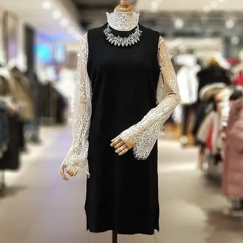 셀러허브 패션 [오더렛] 시스루 레이어드 레이스 블라우스-2