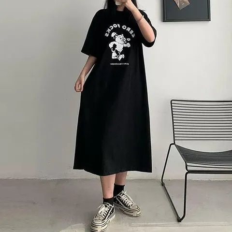 셀러허브 패션 [오노마] ONM 여성 곰 영문 레터링 오버 루즈핏 밑단트임 빅 (38802633)