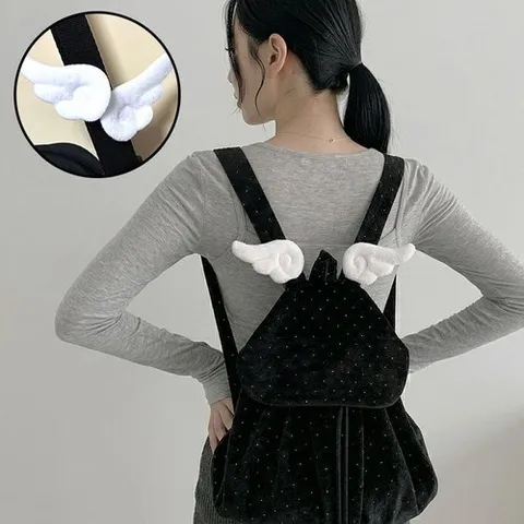 느낌상점 천사 날개 핀 날개핀 깃털 가방 악세사리 꾸미기 브로치 배찌 포인트 백꾸 빽꾸 가방참