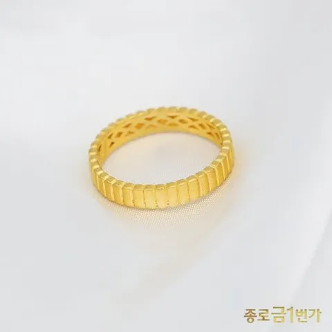 종로금1번가 여자 순금 반지 스트라이프 3.75g