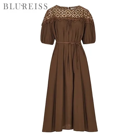 블루레이스 블루레이스 레이스배색루즈핏원피스B3M1OP4111