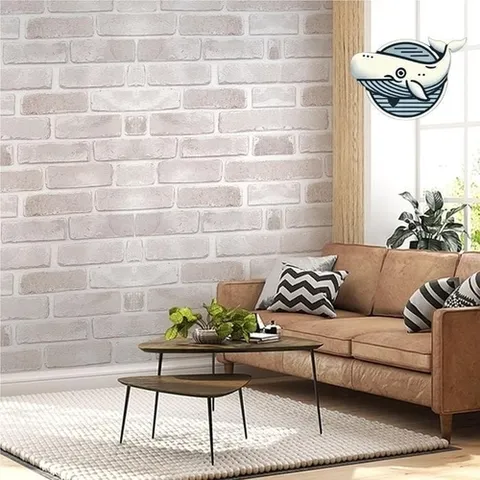 패션플러스 [제이앤엘글로벌탑스] 화이트 파벽깔끔한돌 벽지 셀프 도배 자작 실내 (43977980)