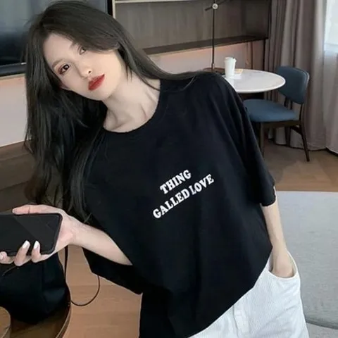 셀러허브 1 [XBI509K4]LK T18 2컬러 레터링반팔티 BB458 티셔츠