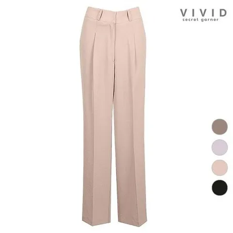 비비드 시크릿가너 VIVID 여성 여름 와이드 정장 통팬츠_P325414655