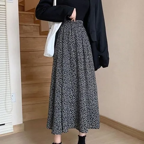 셀러허브 1 [XBF09JM2_55]롱 여성여름치마 A라인 데일리 여친룩