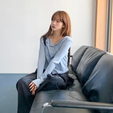 패션플러스 [다잇템] [다잇템] 여성 카디건 오픈 탱크 롱슬리브 클래식 면원단 펀칭23087966588872