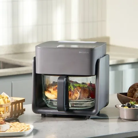 코슬리 PAF-4210BSD-1A 글라스 스팀 에어프라이어 4.2L