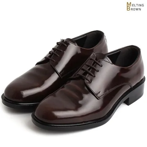 셀러허브 패션 [멜팅브라운] 소가죽구두 남성정장구두 더비슈즈 D56