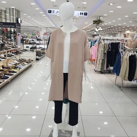 미스칸트 레이 쿨 린넨 롱 쟈겟  KNJKKK 601 BEJJ