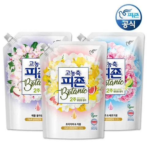 피죤 New 피죤 고농축 보타닉 비건에디션 섬유유연제 1.3Lx3