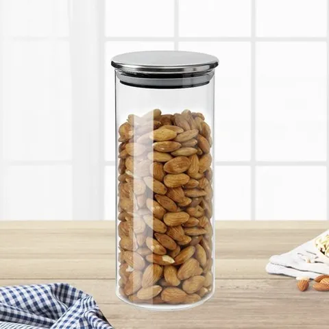 기타 커피 잡곡병 원형 2p세트 밀폐용기 내열유리-WE45FC1