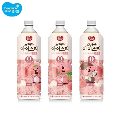 동원에프앤비 [S]보성홍차 아이스티 제로 복숭아 900ml x 6개