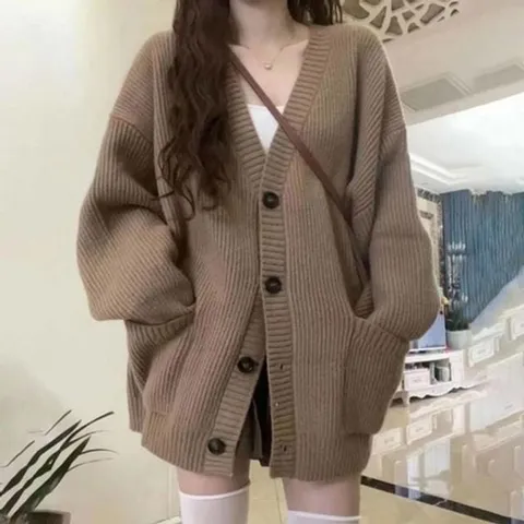 기타 그레이 E60 미디 도톰 가디건 카디건 베이지 (KYR-WFHCF6N)