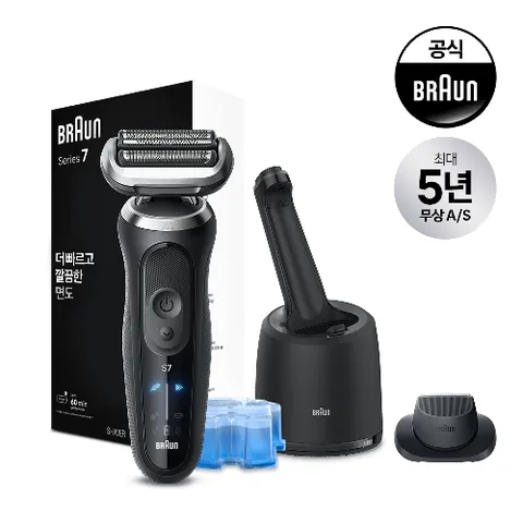 브라운 BRAUN 전기면도기 New 시리즈7 72-N7200cc BLACK
