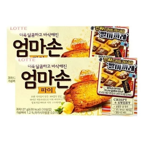 기타 엄마손파이 127g 2개 간식 모음 안주 바삭 과자