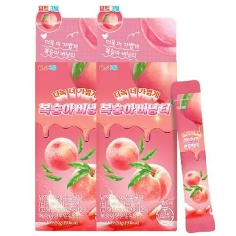 기타브랜드 딥트 복숭아 버닝티 콜라겐 유산균 분말 추천 10포 X2_P397268853