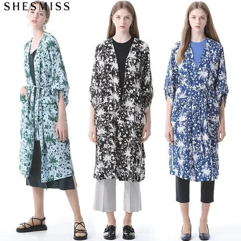 쉬즈미스 올오버 프린트 로브 롱가디건_P327648291