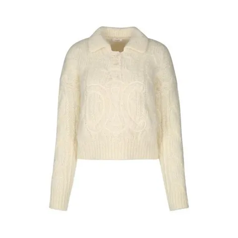 셀린느 25FW 셀린느 폴로 티셔츠 2ADMI884Z01OW OFF WHITE DOM