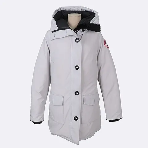 캐나다구스 고이비토 중고명품 CANADA GOOSE(캐나다구스) 2603JL 화이트 여성용 후드 패딩 점퍼 - M사이즈