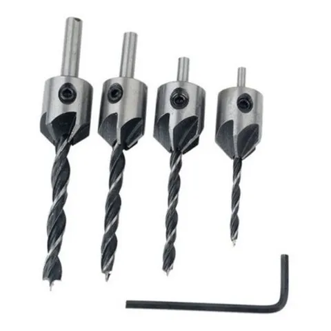 기타 목공 카운터 싱크 드릴비트 4P 세트 3 - 6mm_W9497FA