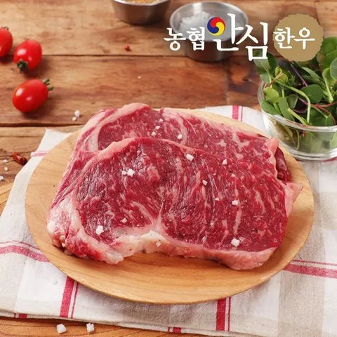농협안심한우 1등급 한우 채끝 스테이크 200g