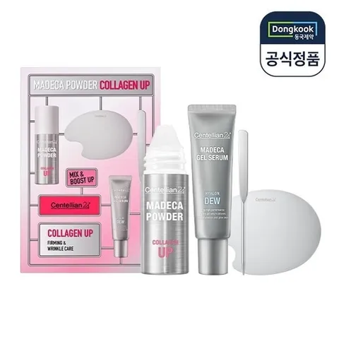 센텔리안24 센텔리안24 마데카 분말 콜라겐업 6g 겔세럼 히알론듀 15ml 믹싱팔레트 스파츌라 기획세트
