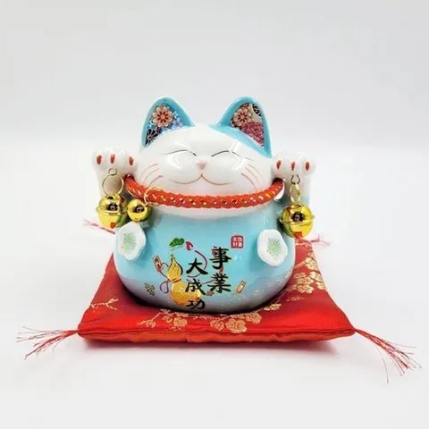 셀러허브 1 [HYIJNBL2_4B]손흔드는 복고양이 손흔드는고양이 (하늘색)