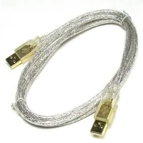 셀러허브 패션 [JHQS8KED_52BH]USB 고급형 케이블(A A) 1.8m 투명 골드