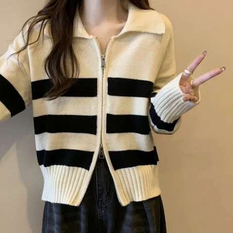 기타 3컬러 깔끔 디자인 데일리 단가라 투웨이 집업가디건 (HSJ-WFJO3W6)