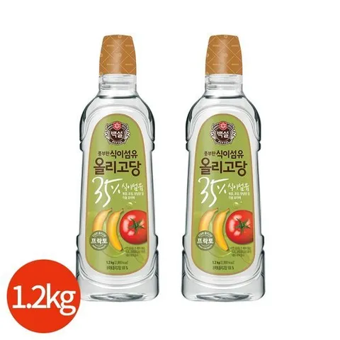 CJ제일제당 CJ 백설 프락토 올리고당 1.2kg x 2개