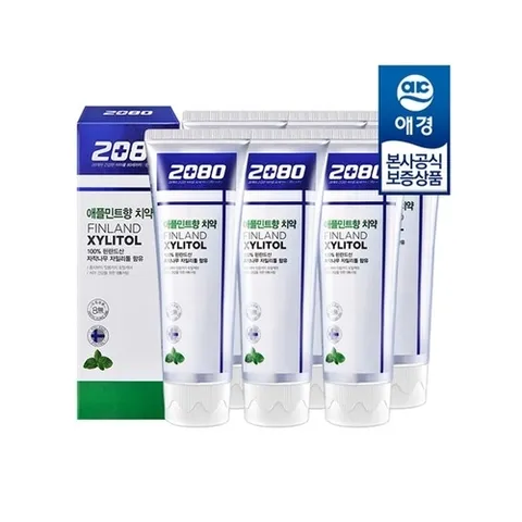 패션플러스 [2080] 2080 자일리톨 치약 애플민트향 100g x6개